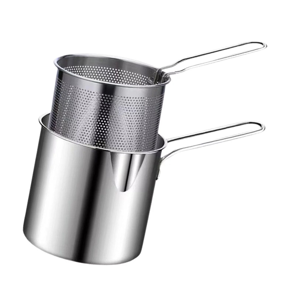 Stainless Steel Deep Fryer Pot with Basket S909455