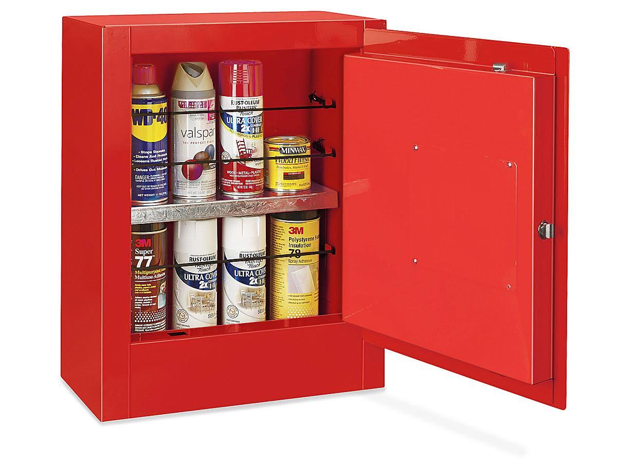 Red Manual Doors Flammable Storage Cabinet Y852166