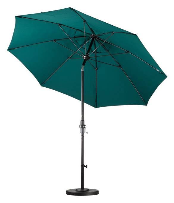 9 ft. Fiberglass Market Umbrella Collar Tilt Black S97486