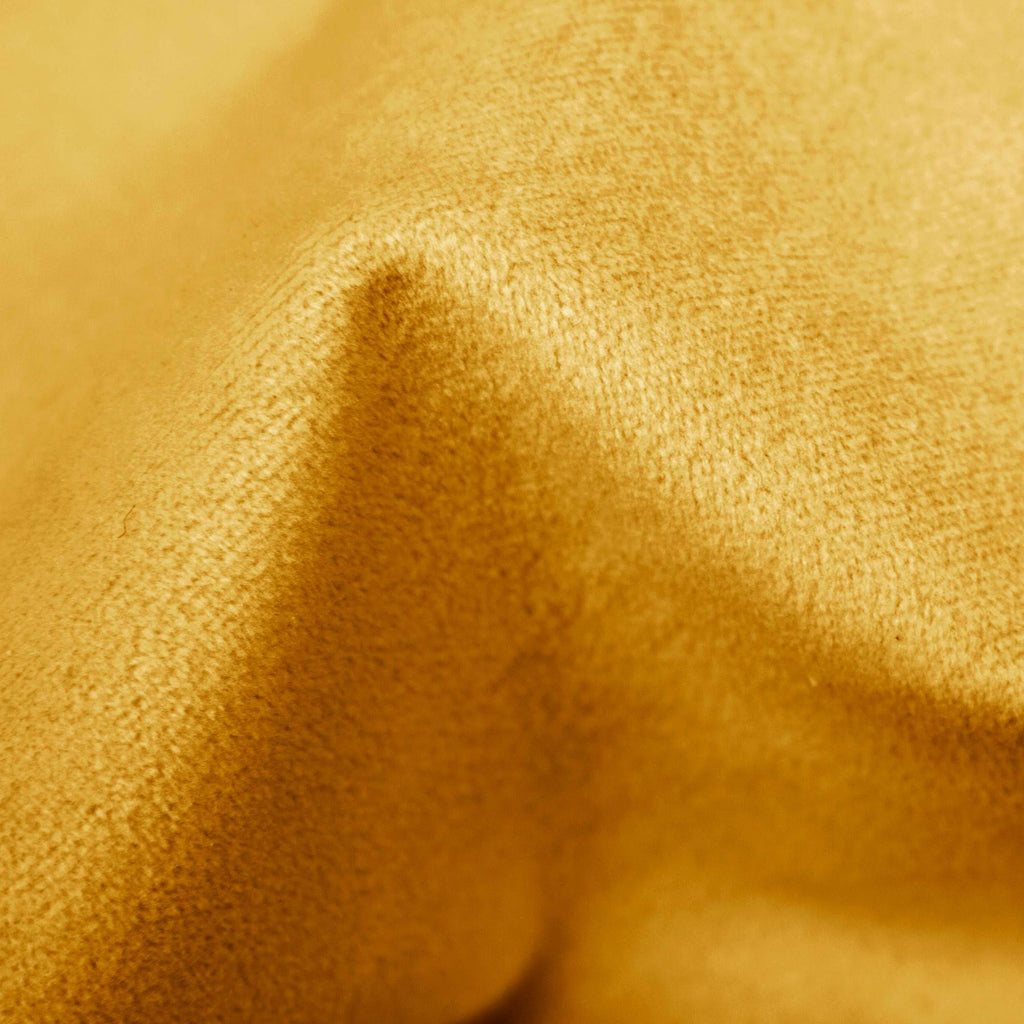 Queen Horizontal Channel Bed Yellow Velvet J7367