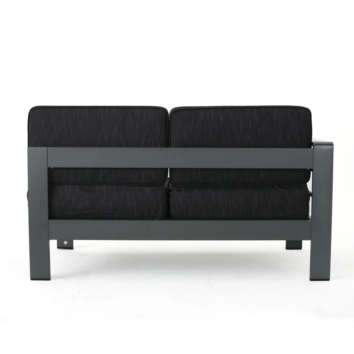5 Piece Aluminum V-Shape Sectional Sofa Set with Cushions, Grey X6526