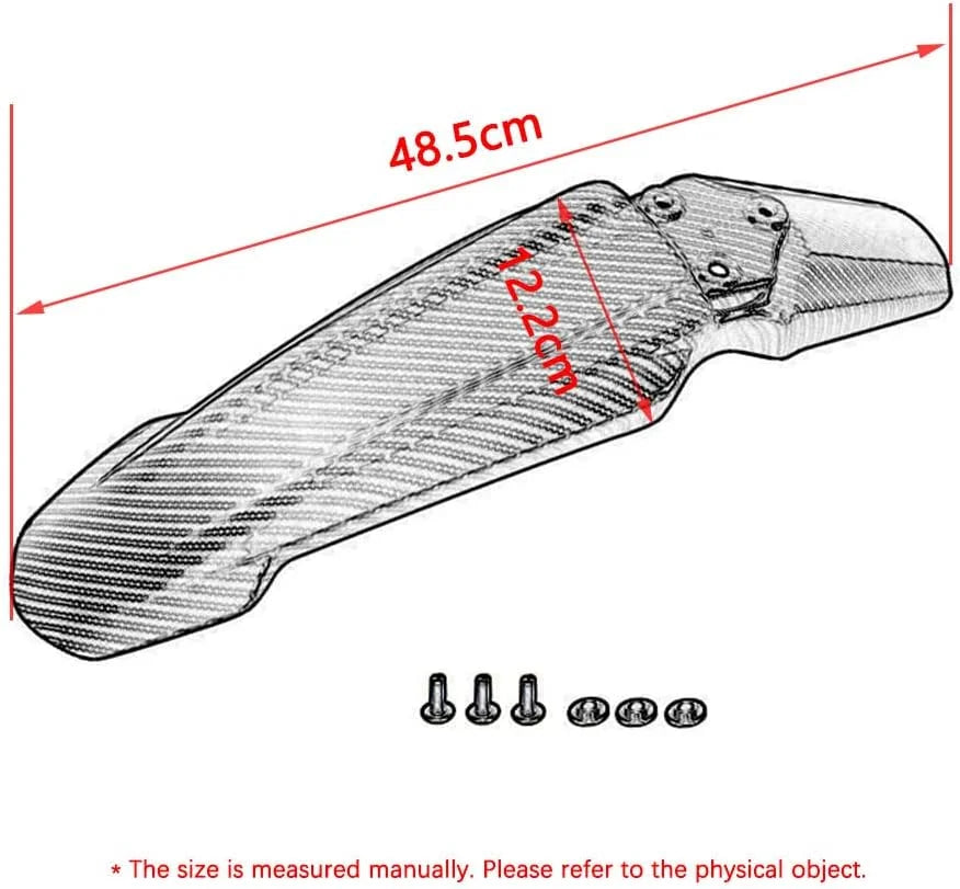 Imitation Carbon Fiber Front Fender Motorcycle Mudguards Protector U78058