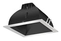 Finishing SC 4x22 Square 2700K LED Wallwash Black Cone Silver Ring I94283