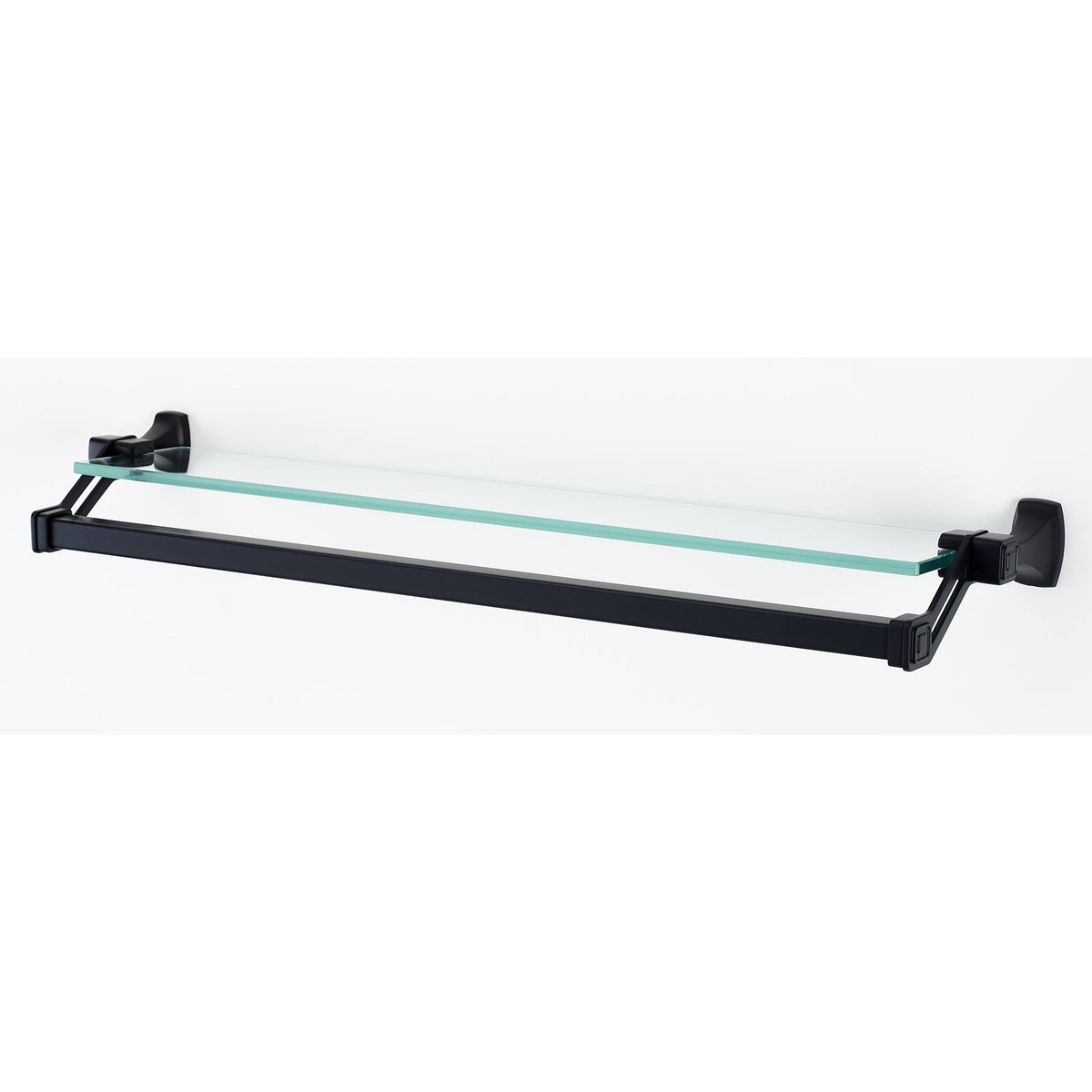 Bronze Glass Shelf with Towel Bar J457717