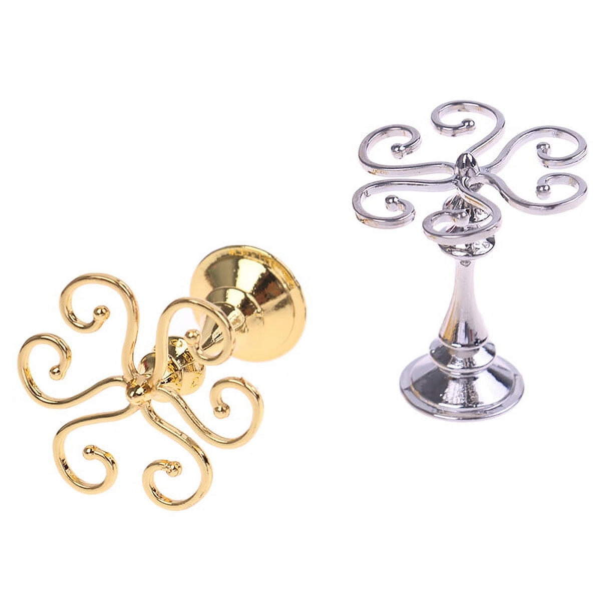 Miniature Metal Cup Holder for Dollhouse Z1889
