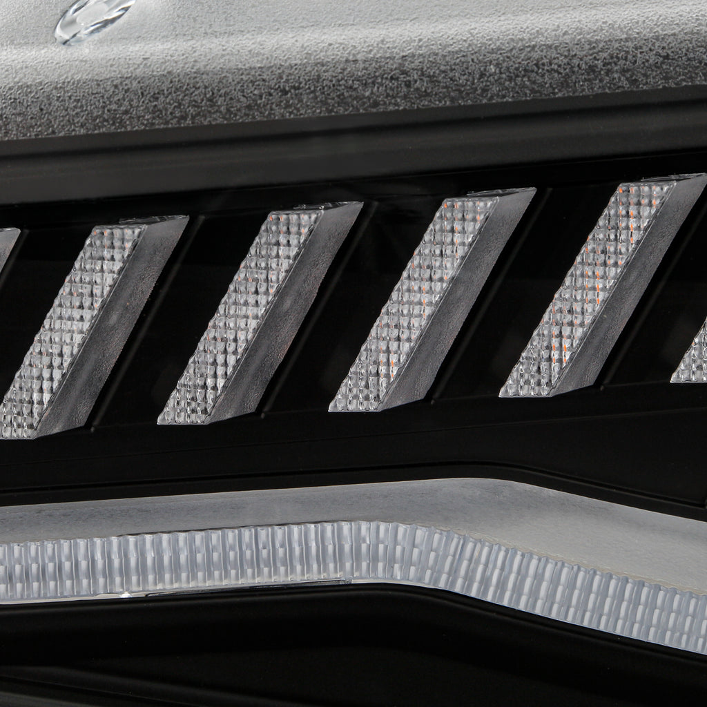 Black LED Projector Headlights Pair C5099