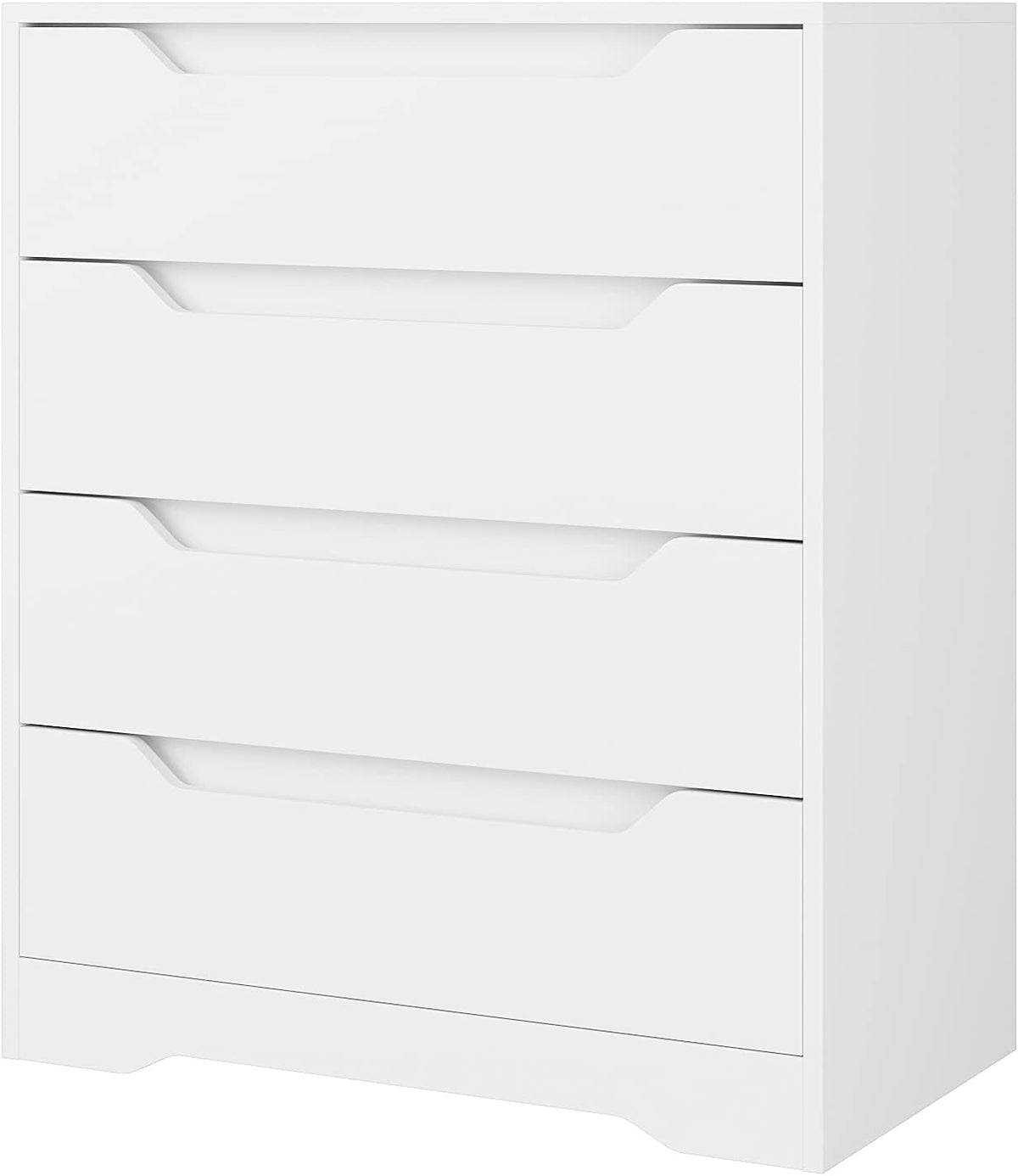 White 4 Drawer Wood Dresser B640866