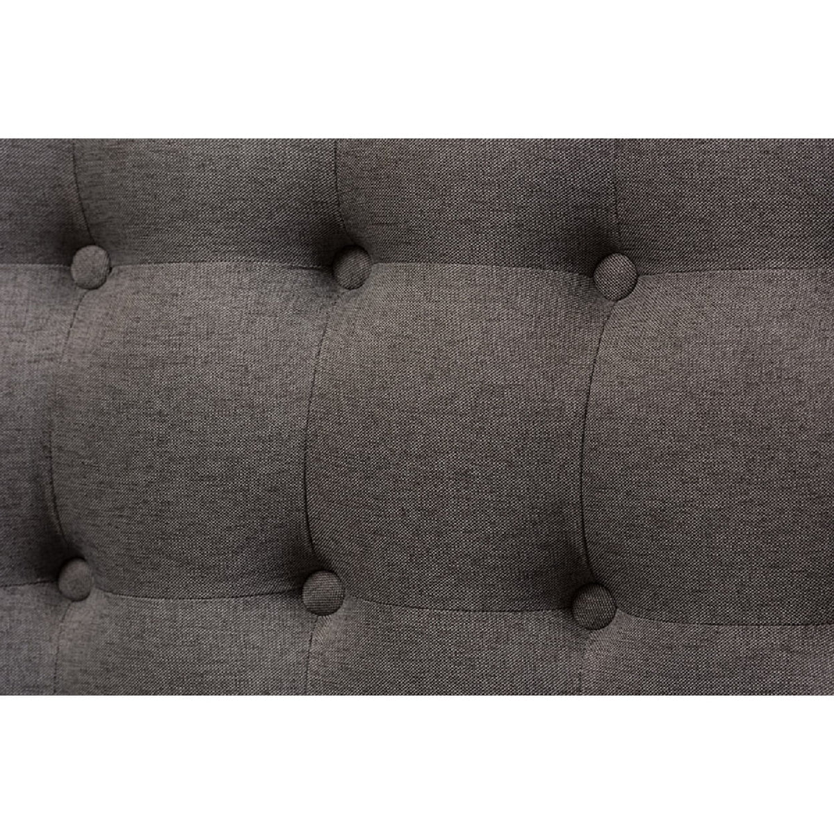 Grey Fabric 3-Seater Settee Bench J67959