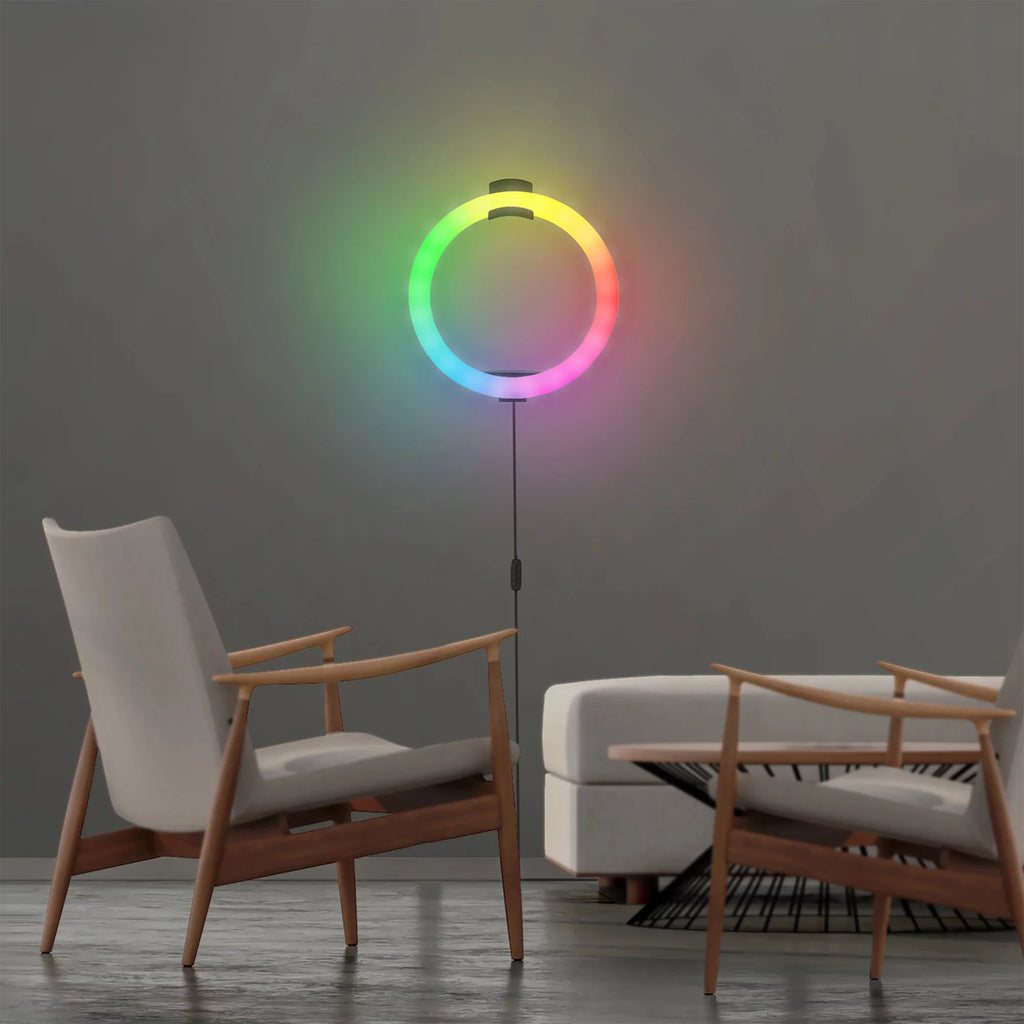 LED Ring Lamp and Vlogging Light Kit with Tripod Stand D3340