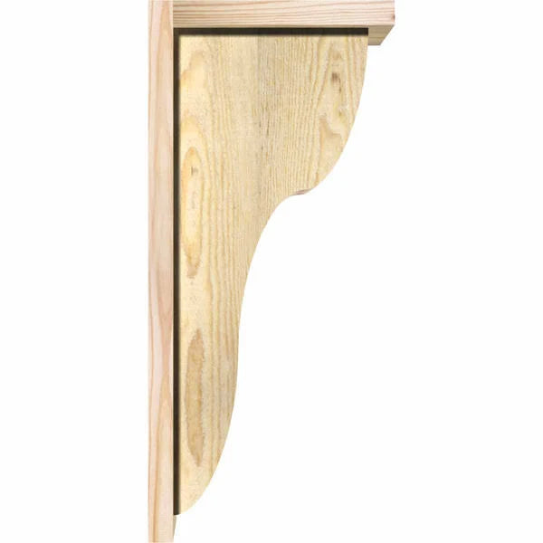 Carmel Rough Sawn Corbel w/Backplate, Douglas Fir K4489