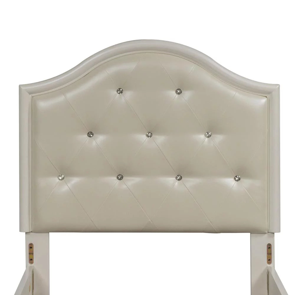 White Twin Panel Headboard S712606