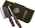 Knife Kit with Chopper Tanto and Carving Knives in Waxed Canvas Roll C723897