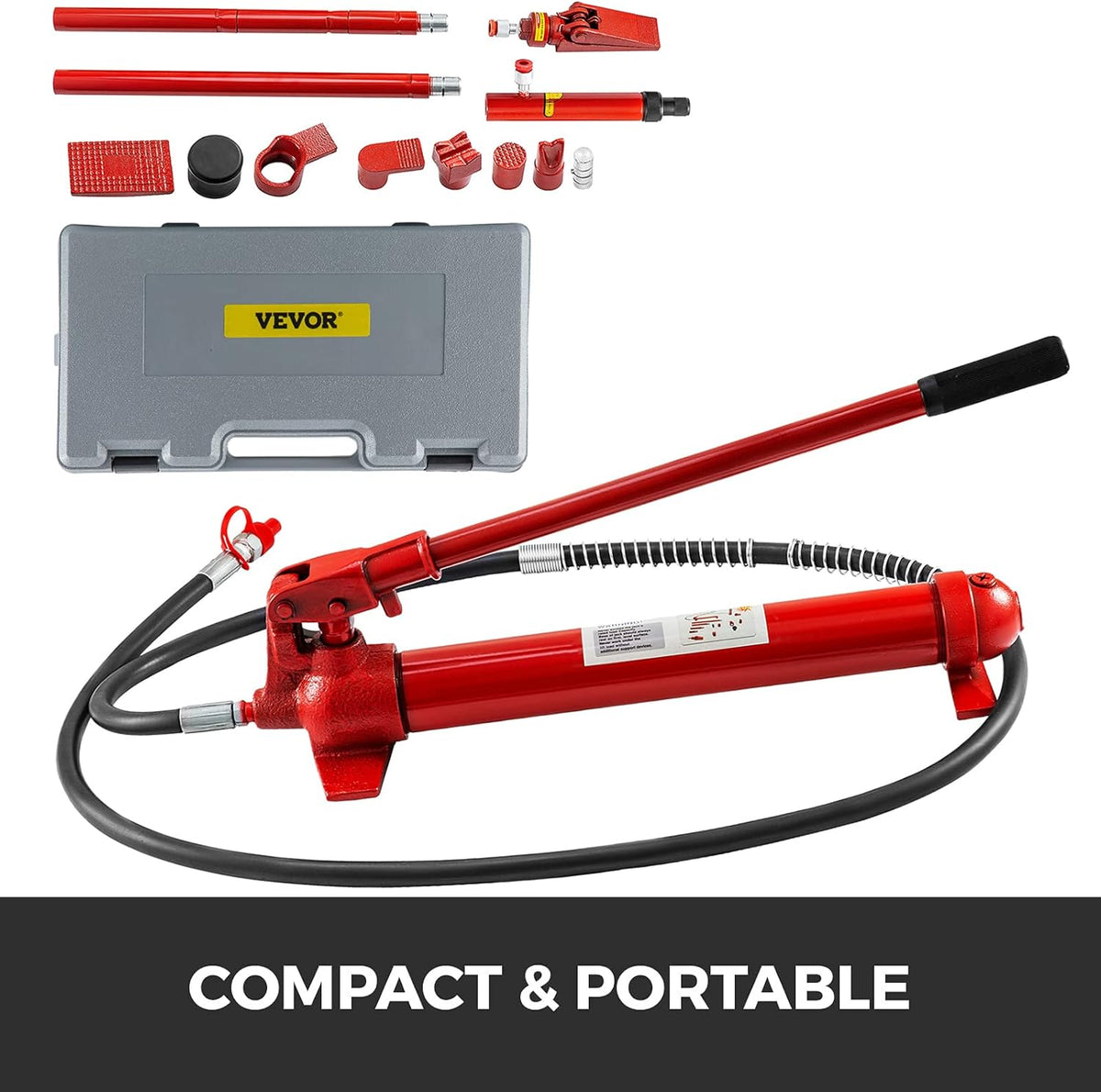 12 Ton Porta Power Kit Hydraulic Car Jack Ram 5.3 inch Lifting Height R22806