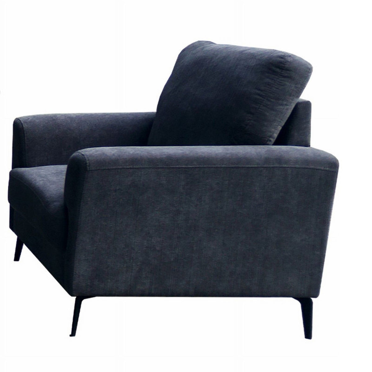 Black Chenille Sofa Loveseat Chair Set G2715
