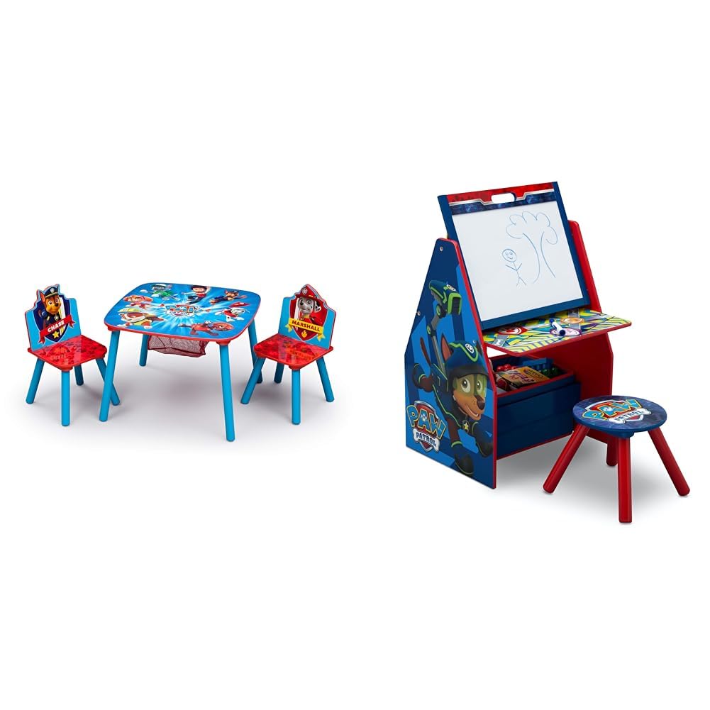 Kids Table and Chair Set with Storage, 2 Chairs Included U503001