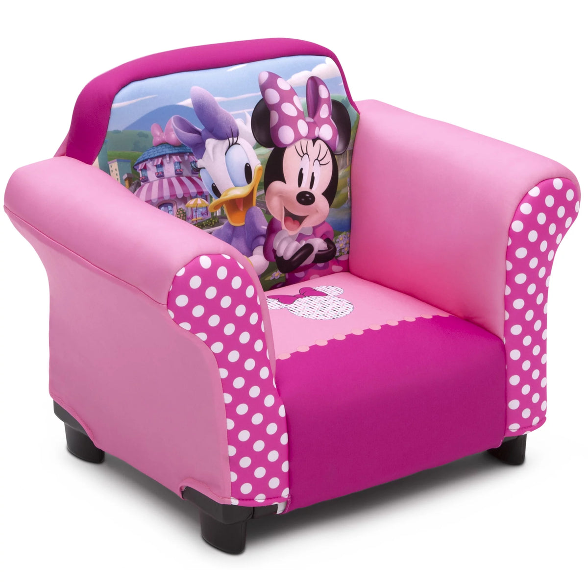 Kids Upholstered Chair with Sculpted Plastic Frame K82398