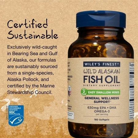 Wild Alaskan Fish Oil Minis 180 Softgel H219