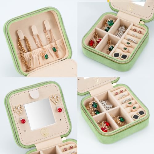 Pink Mini Travel Jewelry Organizer Case Y71175