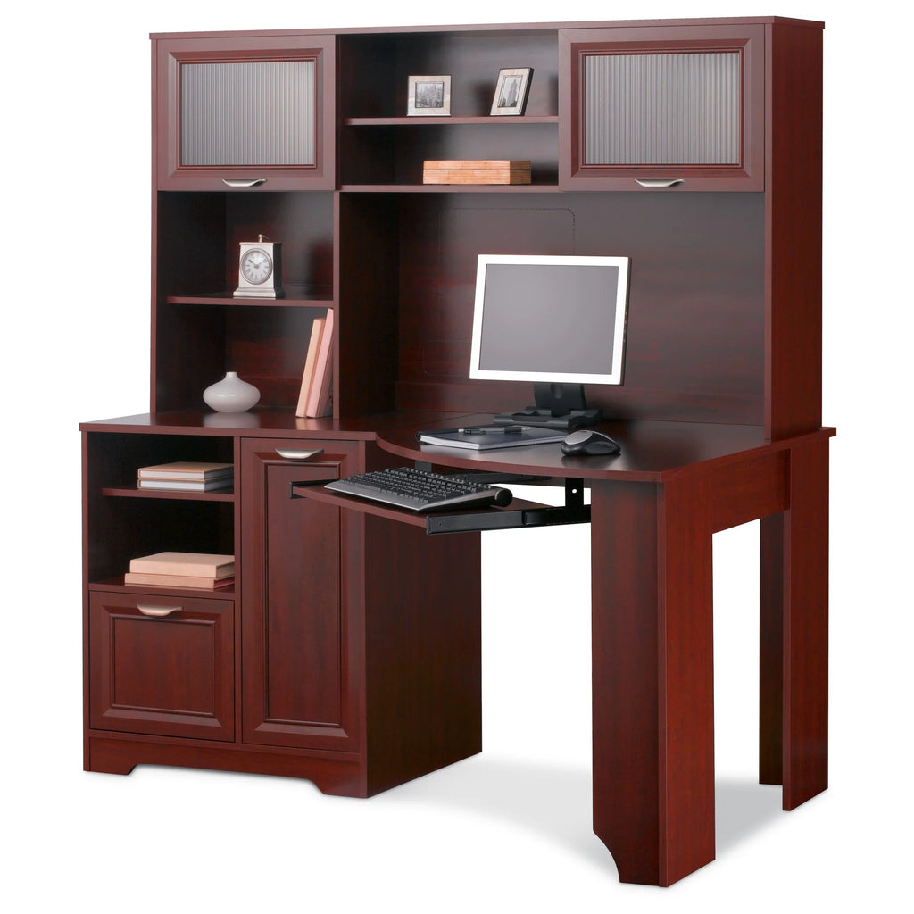 60"W Corner Desk, Classic Cherry Z388633