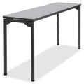 Gray Wood Folding Table 18 in. x 60 in. P6039