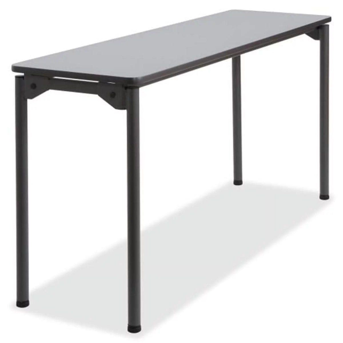 Gray Wood Folding Table 18 in. x 60 in. P6039
