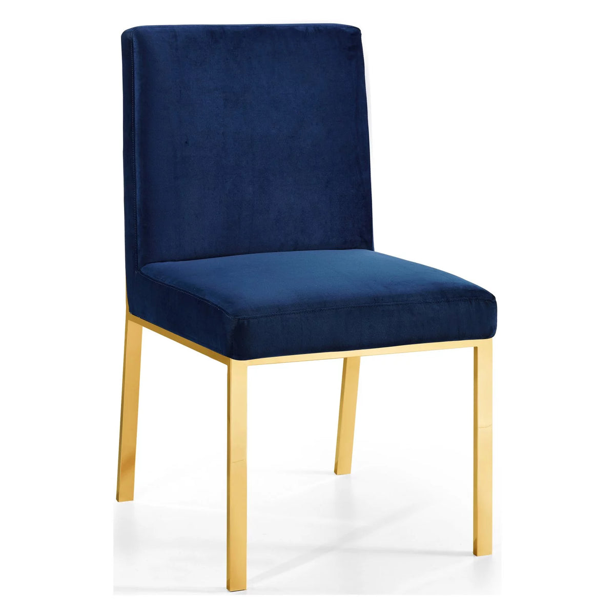 Black Velvet Dining Chair Set of 2 I435