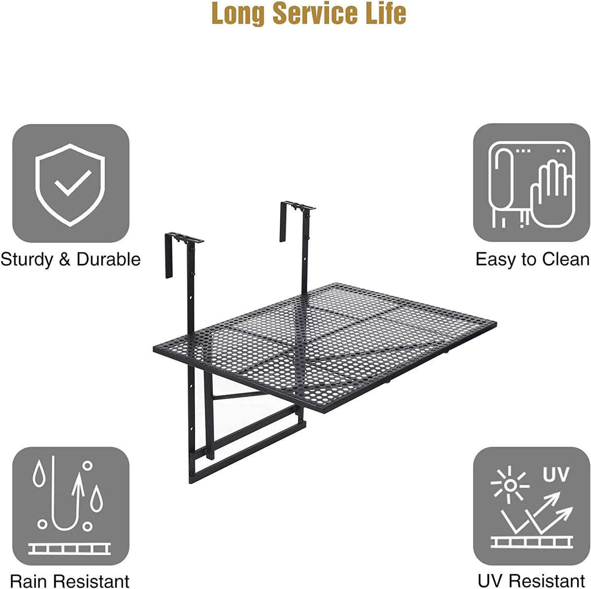 Folding Hanging Table 5 Height Adjustable W2854