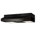 Black Under Cabinet Range Hood with 250 CFM Lighting Energy Star M942792