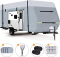 600D Waterproof Oxford Travel Trailer RV Cover 28'7''-31'6'' with Tire Cover Z971835