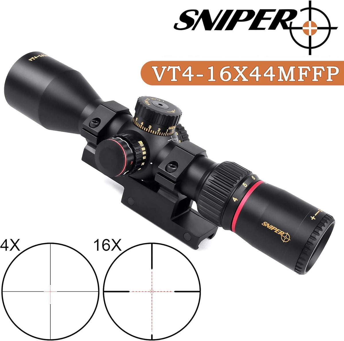 Red Illuminated Mil Dot Reticle Rifle Scope S559305