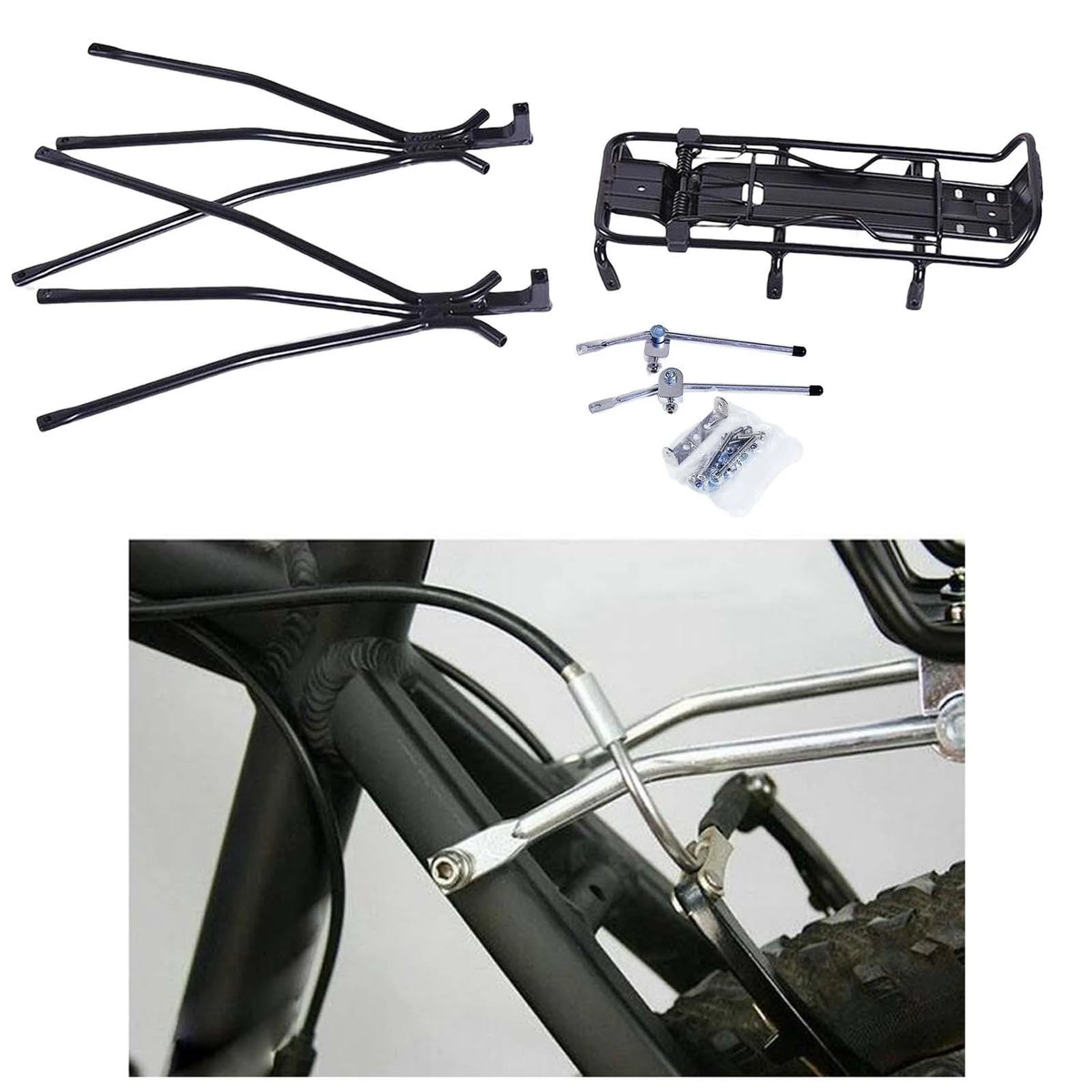 Aluminum Bike Rear Carrier Rack with Disc Brake Z87922