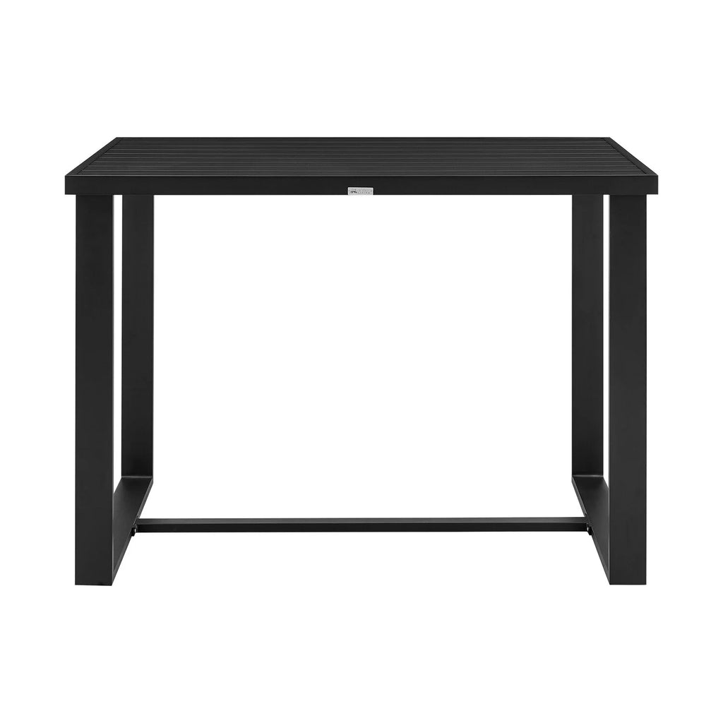 Black Patio Bar Height Dining Table Y475