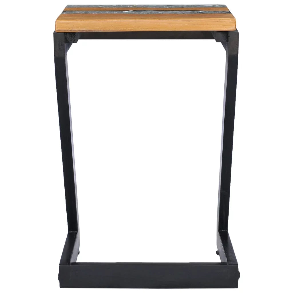 Solid Teak Wood and Polyresin Coffee Table H518