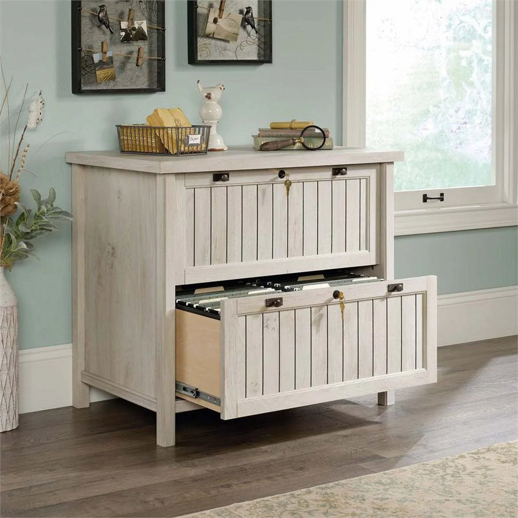 3-Piece Executive Desk with Hutch and File Cabinet B7361