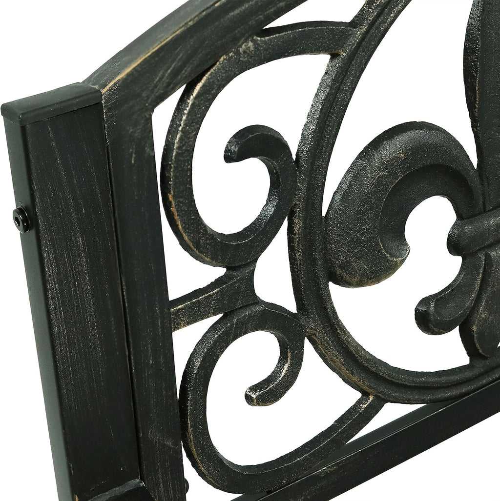 Cast Iron and Steel Outdoor Rocking Chair O590341