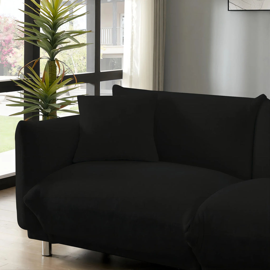 118.5 Inch Deep Seat 3-Seater Sofa with 3 Pillows L8742