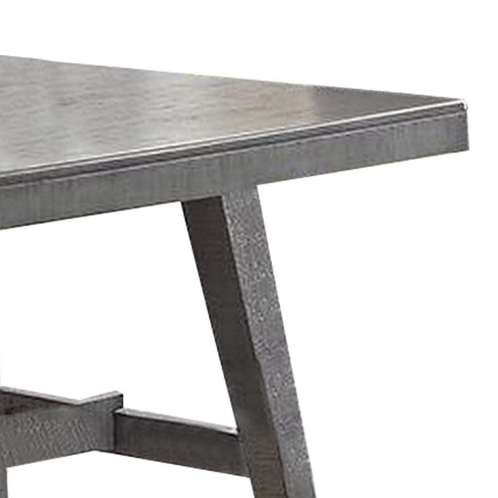 72 Inch Rectangular Dining Table with Flared Legs A3298