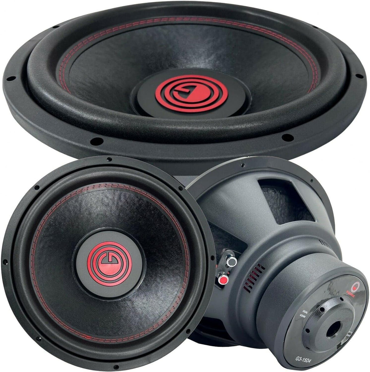 15 Inch 2400 Watt Car Audio Subwoofer 4 Ohm DVC Z304