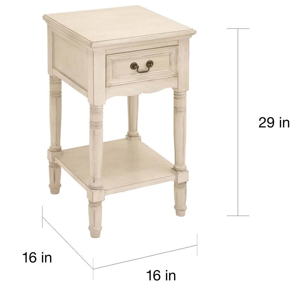 Antiqued Solid Wood Night Stand F871933