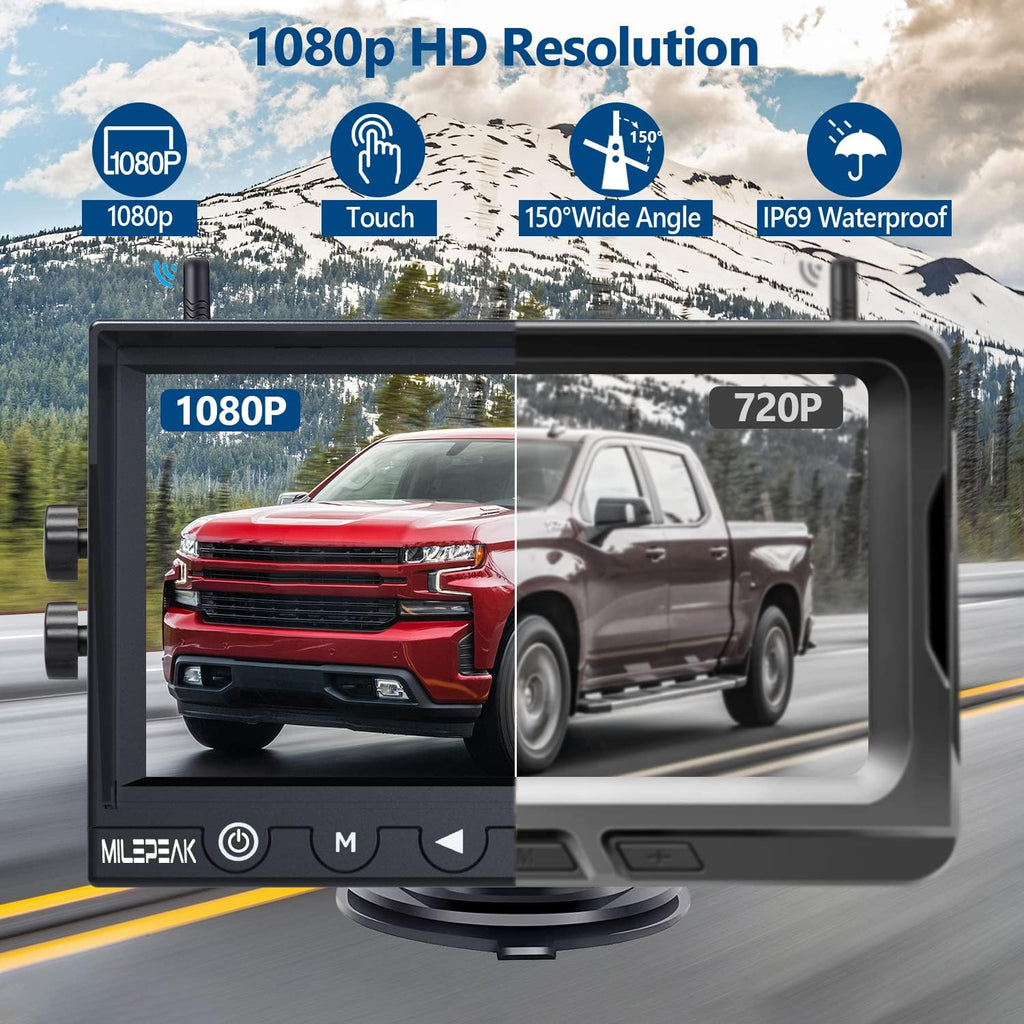 7 Inch Wireless Backup Camera with HD 1080P DVR G65304