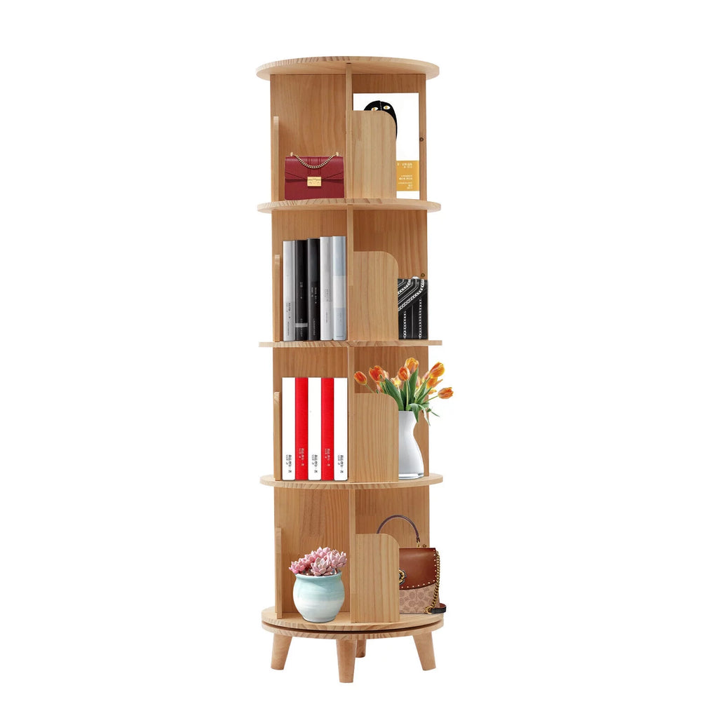 4-Tiers Rotating Bookshelf Y4429