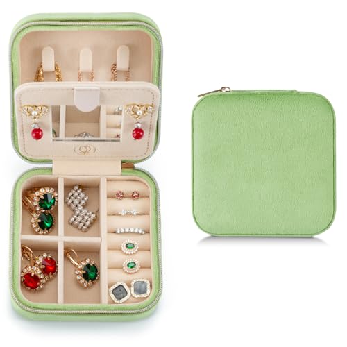 Pink Mini Travel Jewelry Organizer Case Y71175
