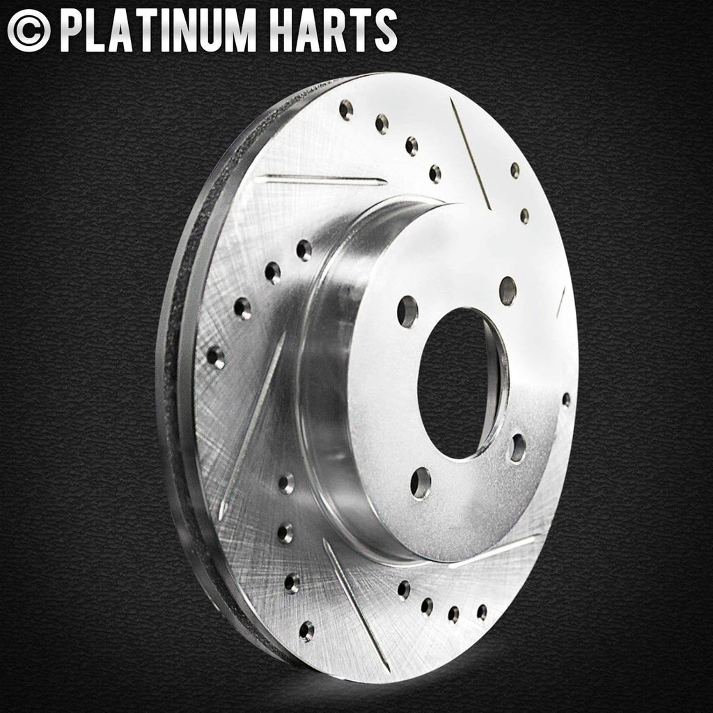 Platinum Drill/Slot Disc Brake Rotors and Heavy Duty Pad T3577