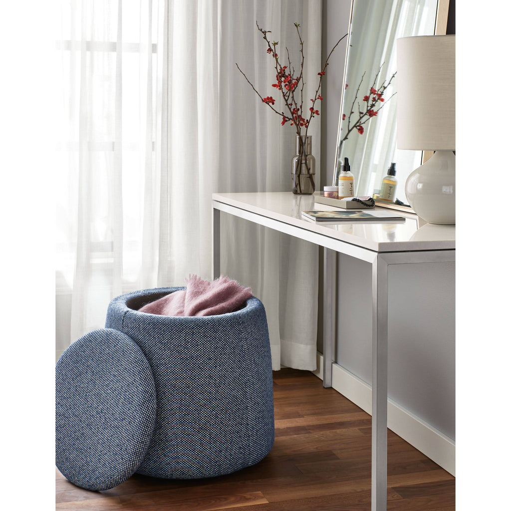 Clear Tempered Glass Console Table with Stainless Steel Frame D89099