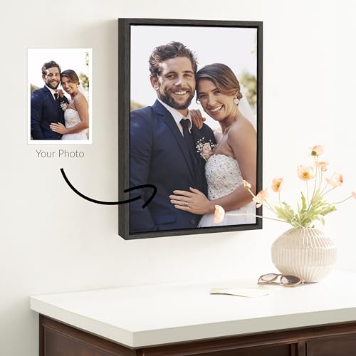Custom Printed Framed Canvas Wall Art 16x20 Natural C666