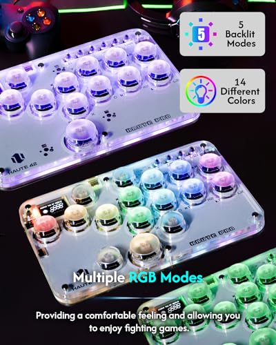 Arcade Stick 16Keys All-Button with Custom RGB & Turbo Functions T763541