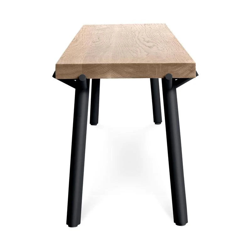 Oak/Black Branch Bench O640