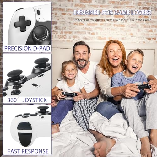 Wireless Retro Gaming Console Built-in 20000+ Classic Games 4K HDMI Plug & Play with Dual 2.4G Wireless Controllers N706078