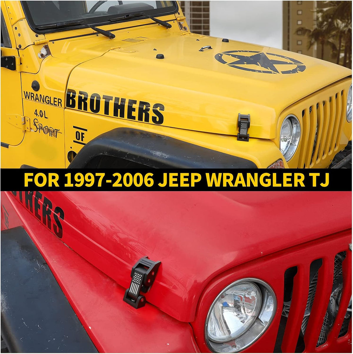American Flag Hood Latches Aluminum Hood Catch T360249