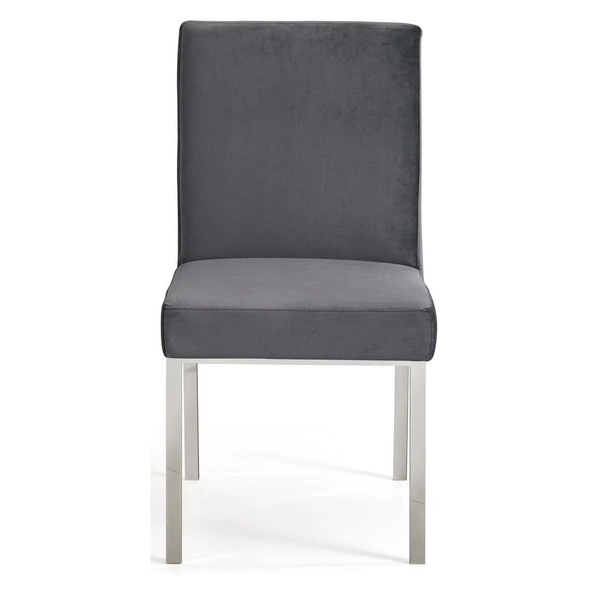 Black Velvet Dining Chair Set of 2 I435